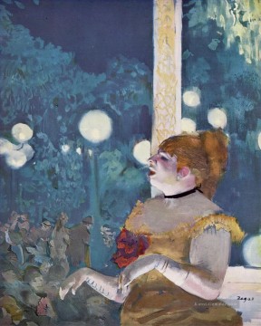  Cafe Kunst - das Café Konzert der Gesang der Hund 1877 Edgar Degas 